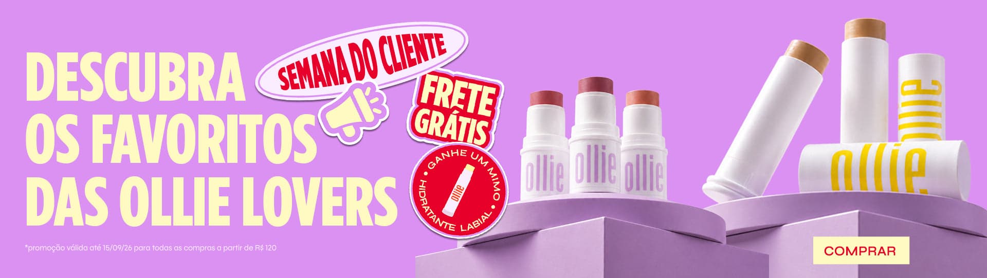Produtos Ollie para proteção solar - meuollie
